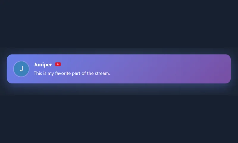 Animated Bounce overlay with sample messages
