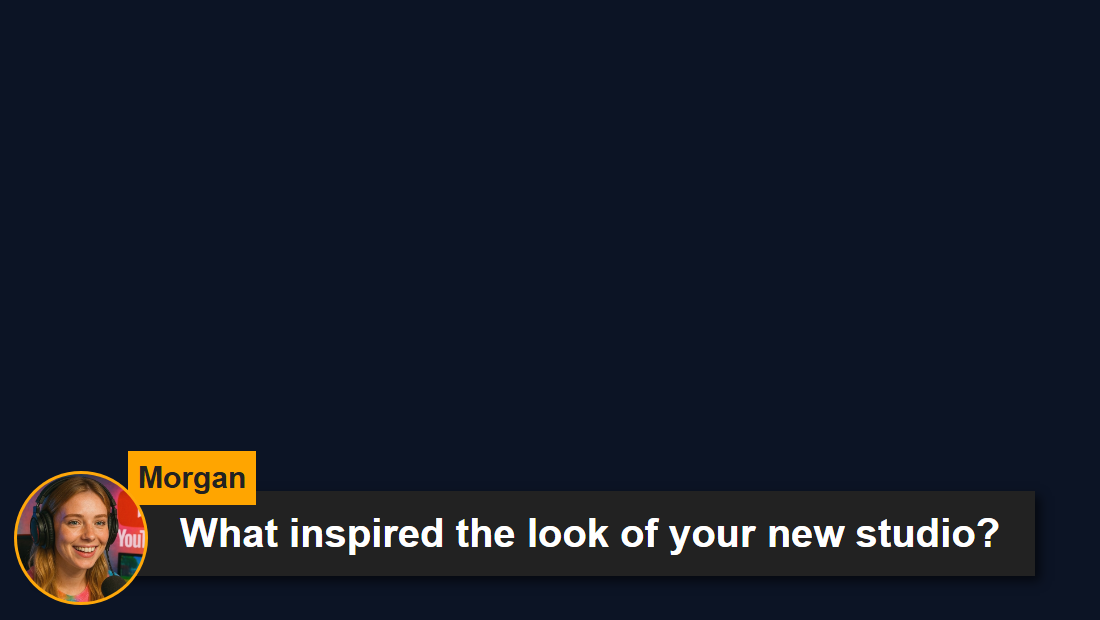 Actual featured-message renderer with a fictional highlighted message
