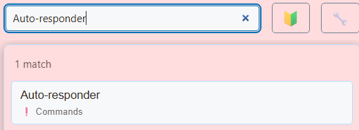 Search for Auto-responder, then open the matching result.