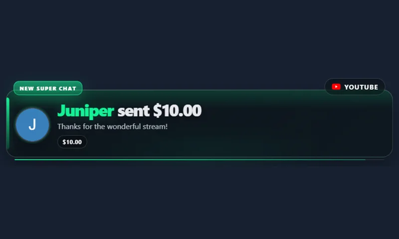 Classic overlay with sample messages