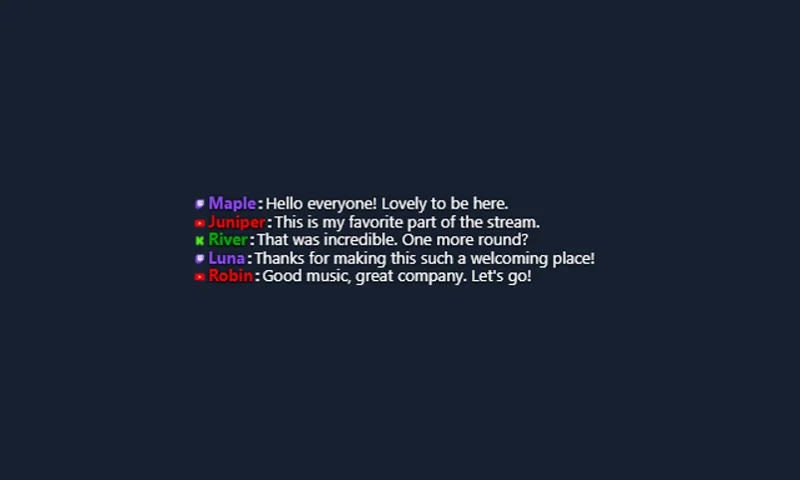 Compact Ultra overlay with sample messages