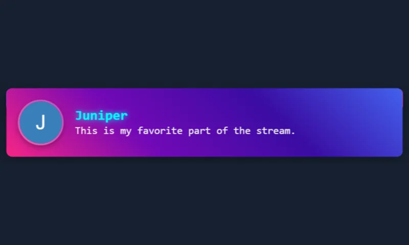 Helix Spiral overlay with sample messages