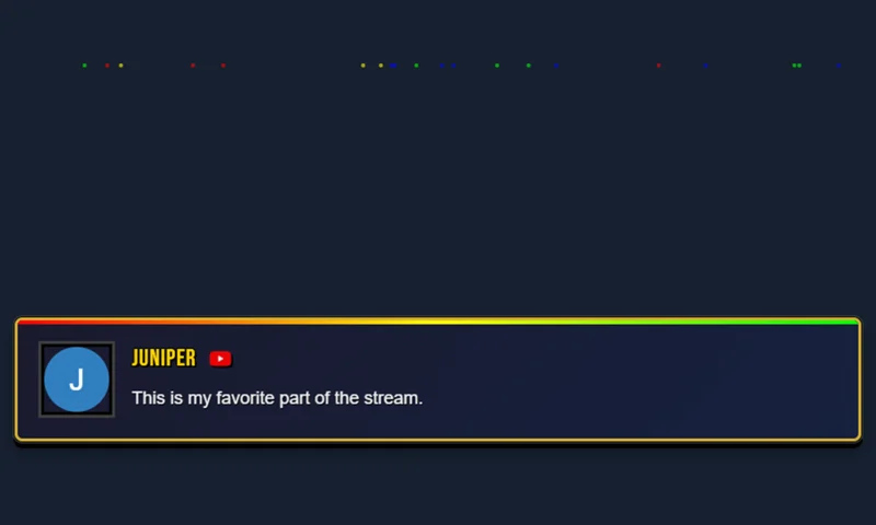 Gaming ? Rpg overlay with sample messages
