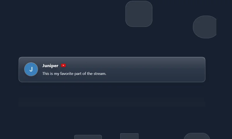 Glass ? Mirror overlay with sample messages