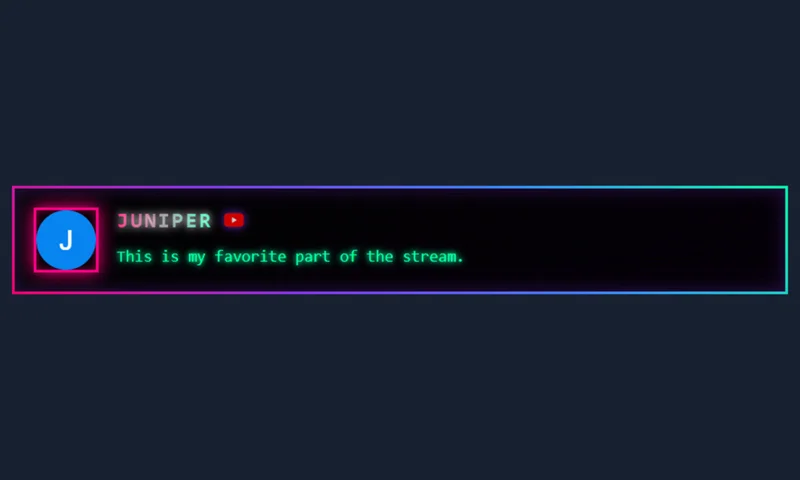 Retro ? Arcade overlay with sample messages