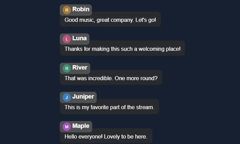 T3nk3y Theme overlay with sample messages